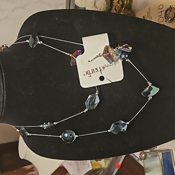 Charming Charlie Multicolor Beaded Necklace and Earring Set - Picture 2 of 2